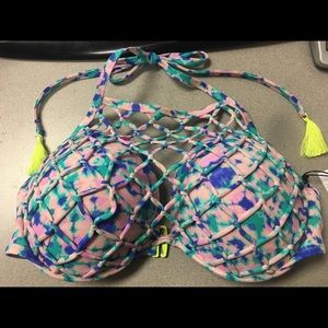 Brand new bra sized bikini swim top 38D